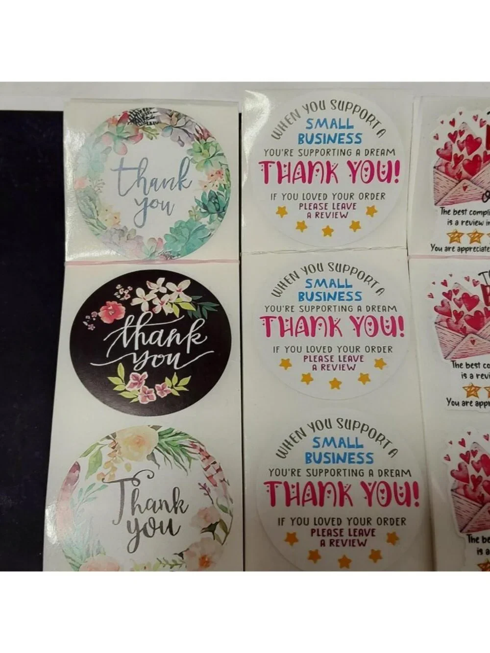Thank You Stickers 100 Stickers